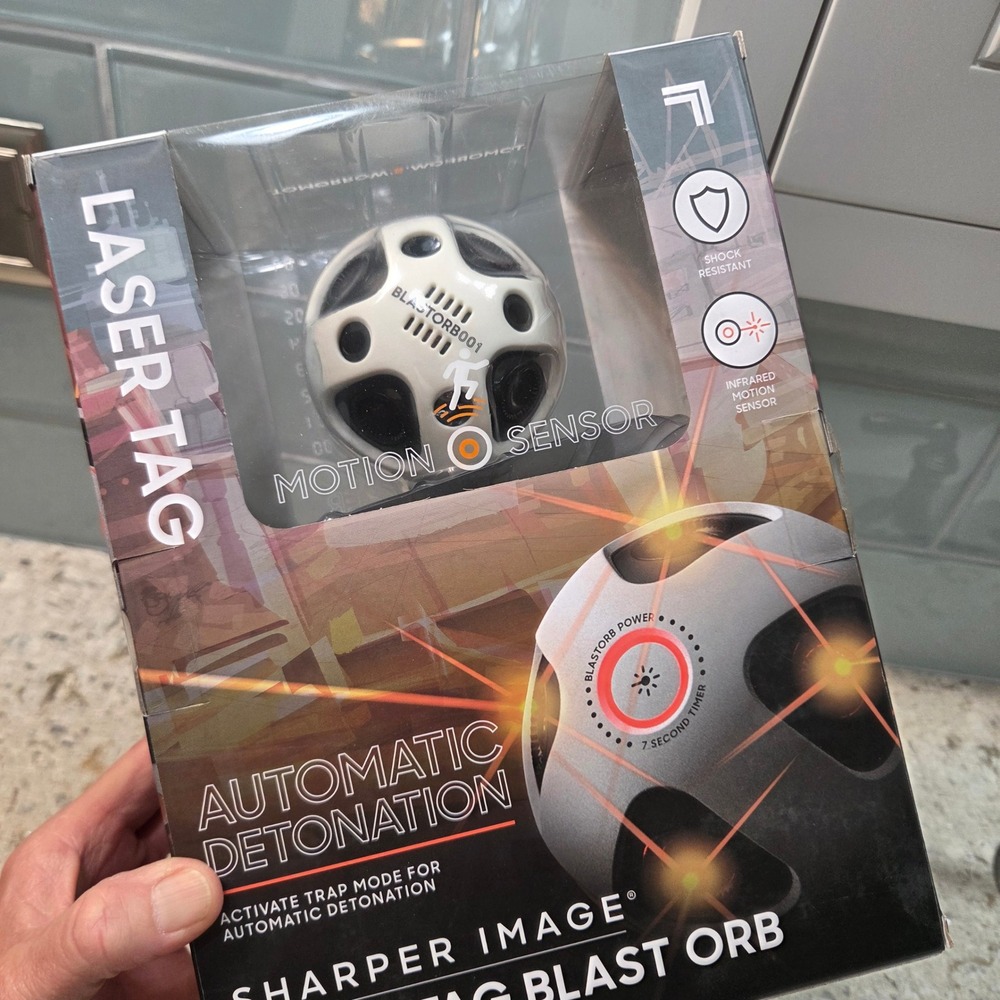 Sharper Image Laser Tag Blast  Orb Motion Sensor Automatic Trap OPENED BOX NEW - Picture 4 of 8